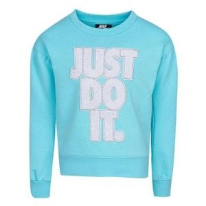 Nike JUST DO IT Girls Blue Sweatshirt